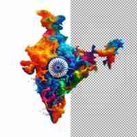 PSD indian elegance pngready isolation of a detailed map