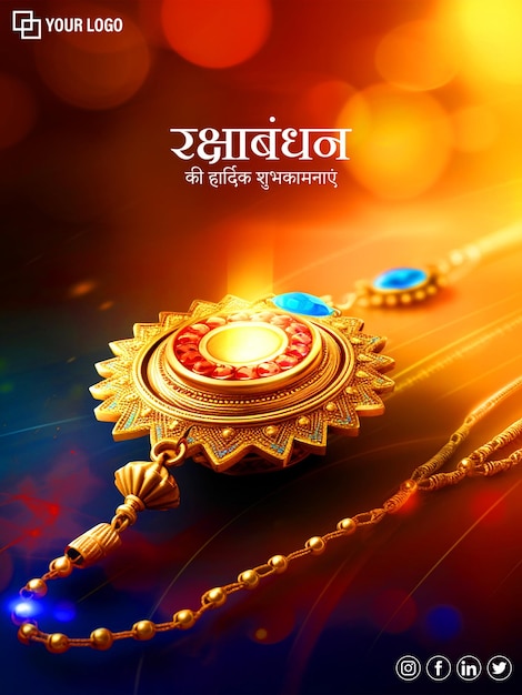 Festival indiano raksha bandhan rakhi saluto sfondo