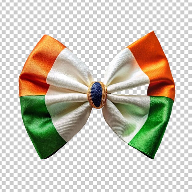 Indian flag bow transparent background