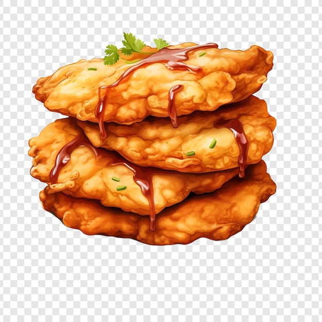 PSD indian frybread isolated on transparent background