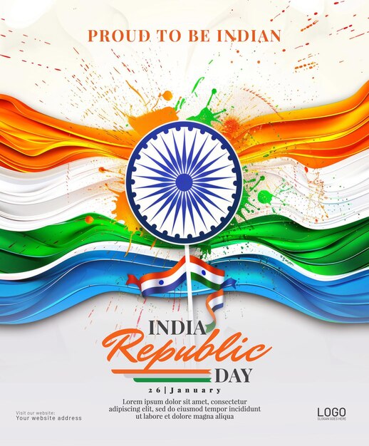 Indian happy republic day a celebration of democracy and unity