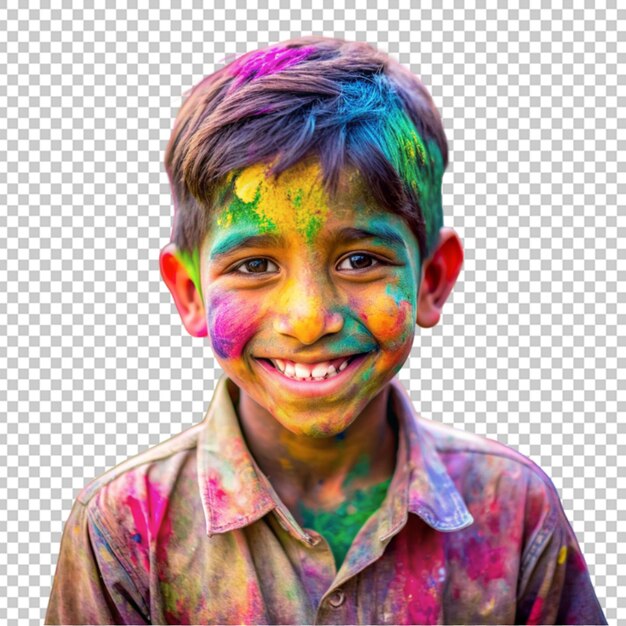 PSD indian holi child