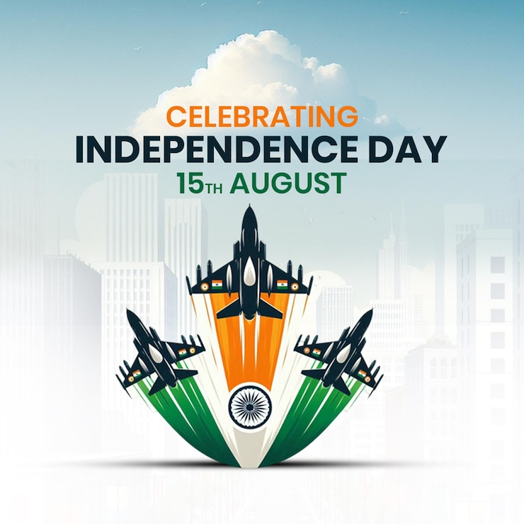 PSD indian independence day banner design template