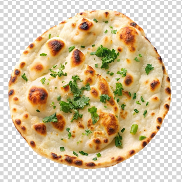 PSD indian naan on transparent background