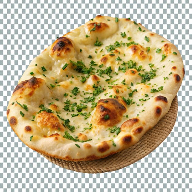 PSD indian naan on transparent background