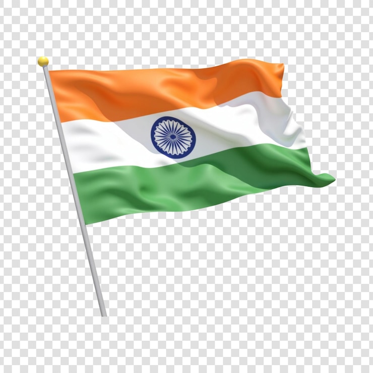 PSD indian national flag waving
