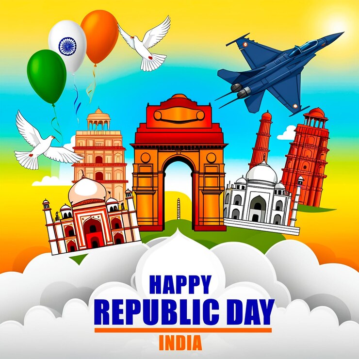 PSD indian republic day social media post