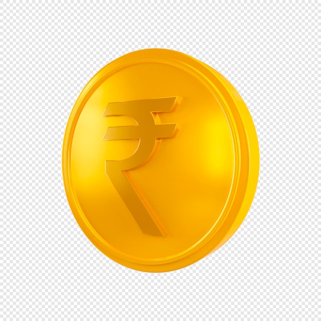 Indian rupee 3d icon