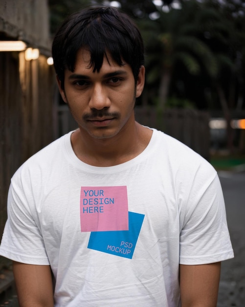 indian tshirt mockup tee design merch showcase template unisex streetwear aesthetic branding