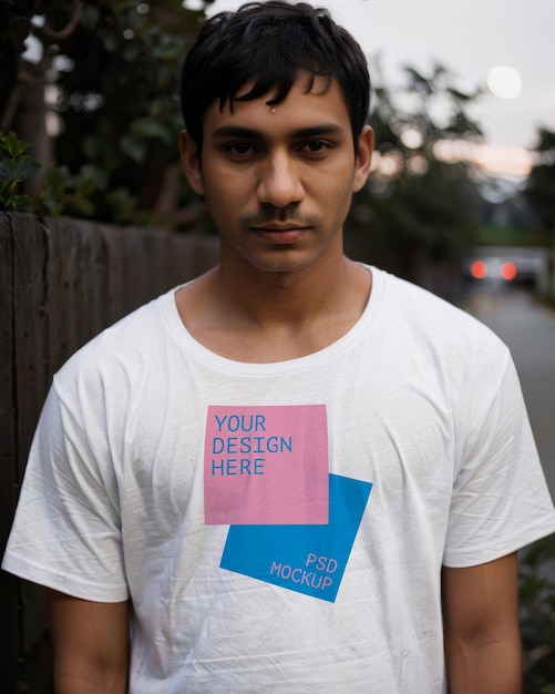 indian tshirt mockup tee design merch showcase template unisex streetwear aesthetic branding