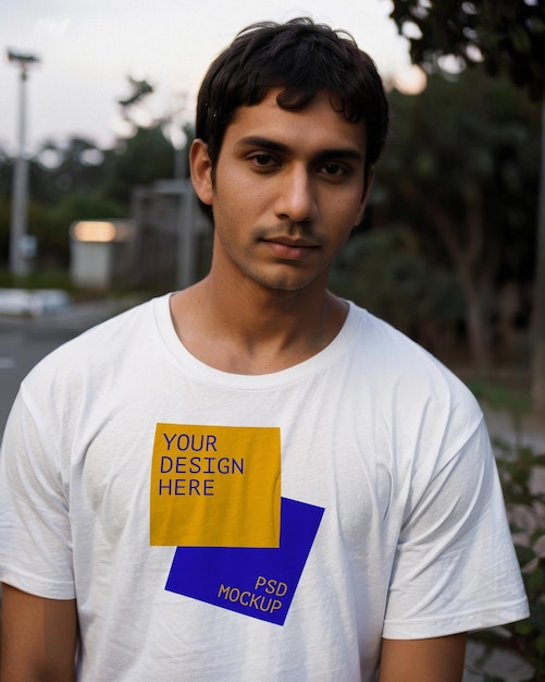 indian tshirt mockup tee design merch showcase template unisex streetwear aesthetic branding