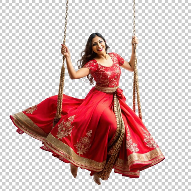 PSD indian woman dancing