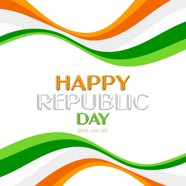 Indiase Dag van de Republiek sociale media Instagram post sjabloon ontwerp