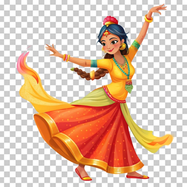 PSD indiase vrouw die danst.