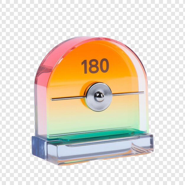 PSD indicator isolated on transparent background