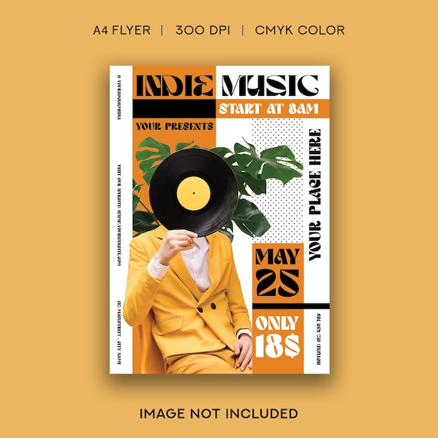 Indie music flyer