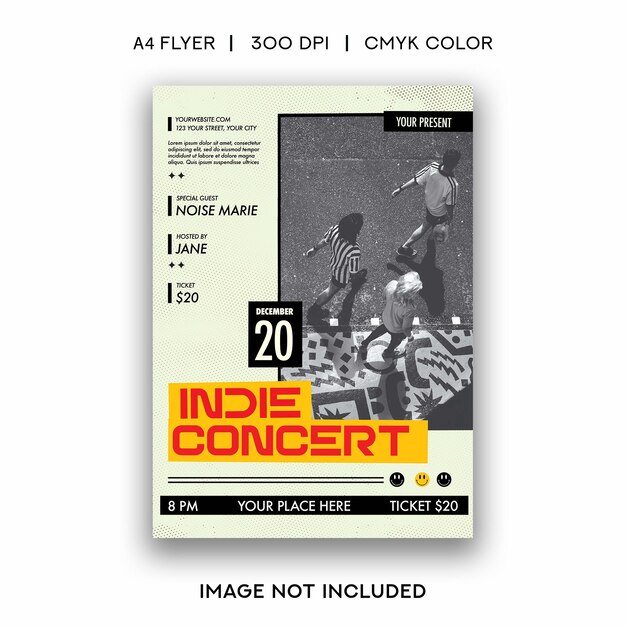 Indie music flyer