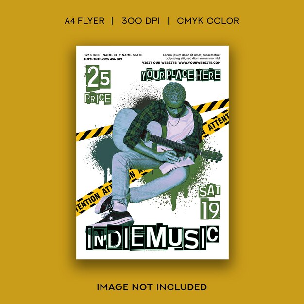 Indie music flyer