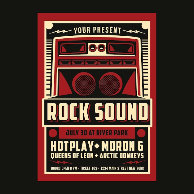 PSD indie rock sound vintage-stijl