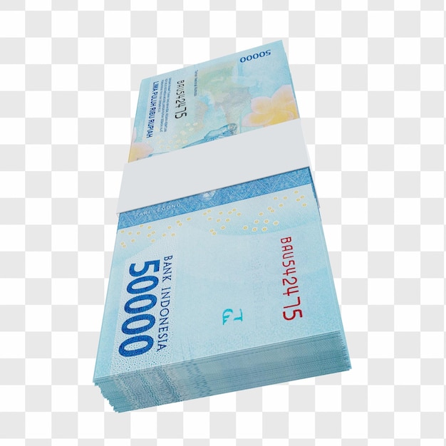 Indonesia valuta rupiah 50.000: pila di banconote rp indonesia