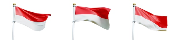 PSD indonesia flag on independence day