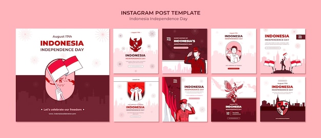 Indonesia independence day instagram posts collection