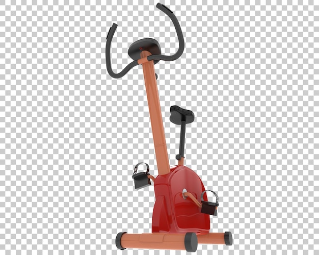 indoor magnetic bike on transparent background 3d rendering illustration
