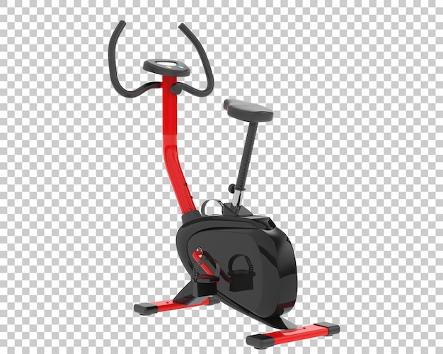 indoor magnetic bike on transparent background 3d rendering illustration