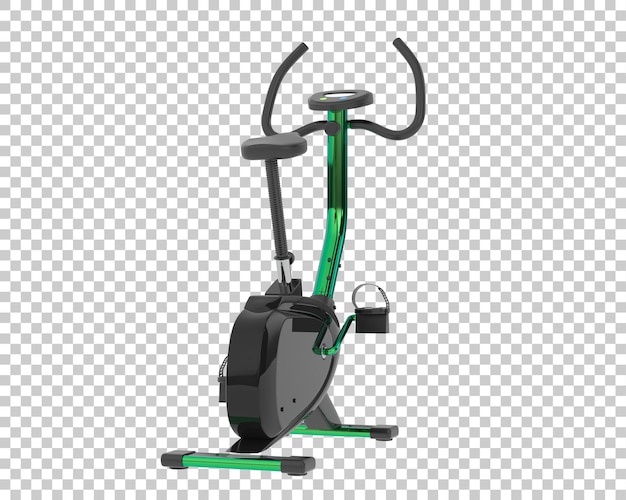 Indoor magnetic bike on transparent background 3d rendering illustration