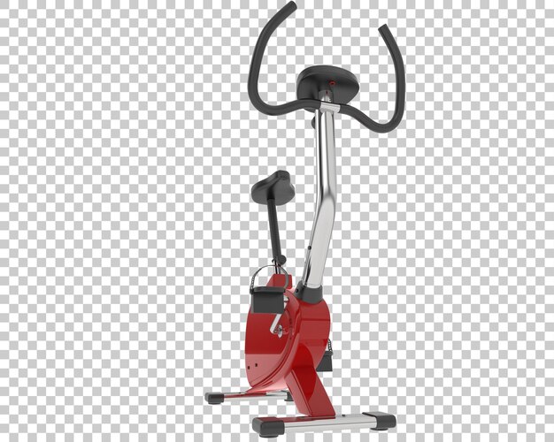 PSD indoor magnetic bike on transparent background 3d rendering illustration