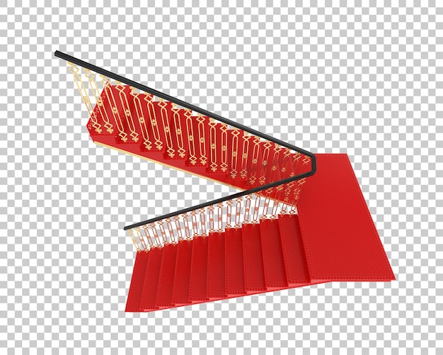 PSD scale interne isolate su uno sfondo trasparente illustrazione di rendering 3d
