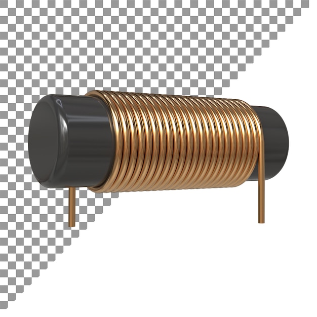 Inductoren met spiraalvormige koperdraadwikkeling en elektronische componenten elektromagnetische inductie