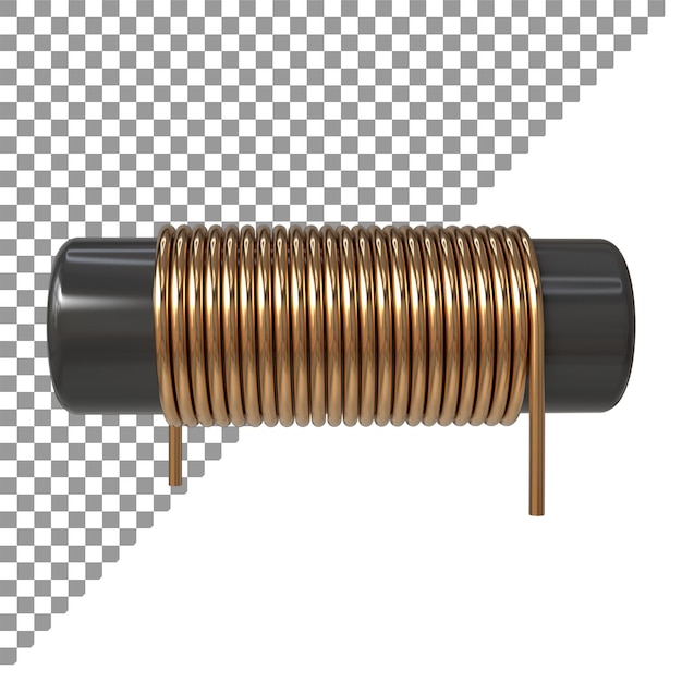 inductoren met spiraalvormige koperdraadwikkeling en elektronische componenten Elektromagnetische inductie