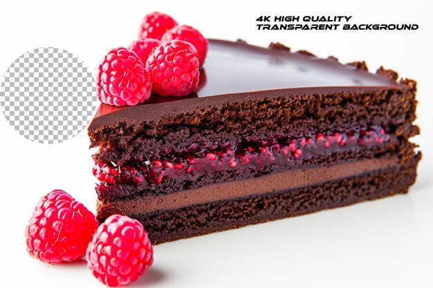 PSD indulge in the decadence of this rich chocolate delight on transparent background