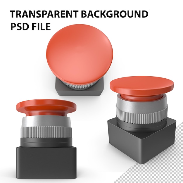 PSD industrial button png