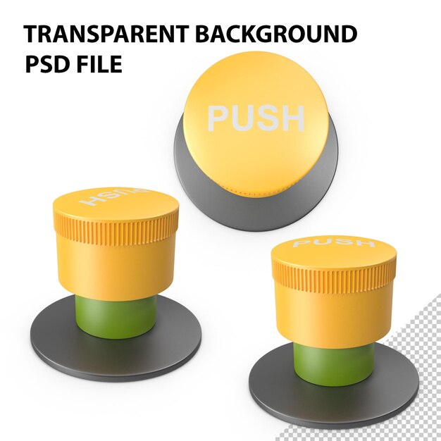 PSD industrial button png