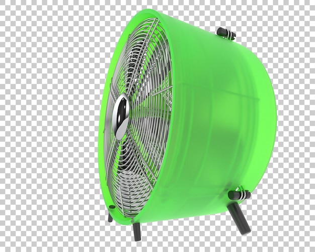 PSD industrial fan isolated on transparent background 3d rendering illustration