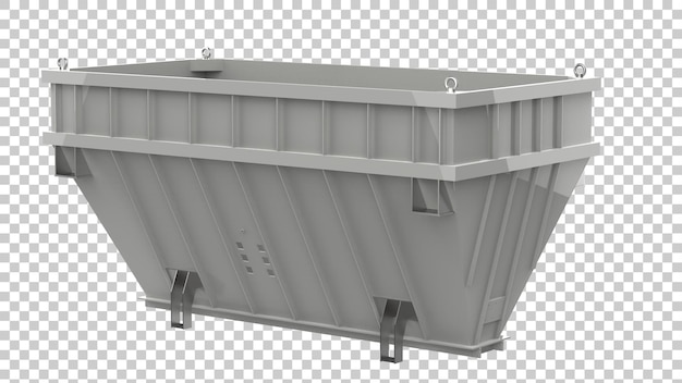 Industrial funnel on transparent background 3d rendering illustration