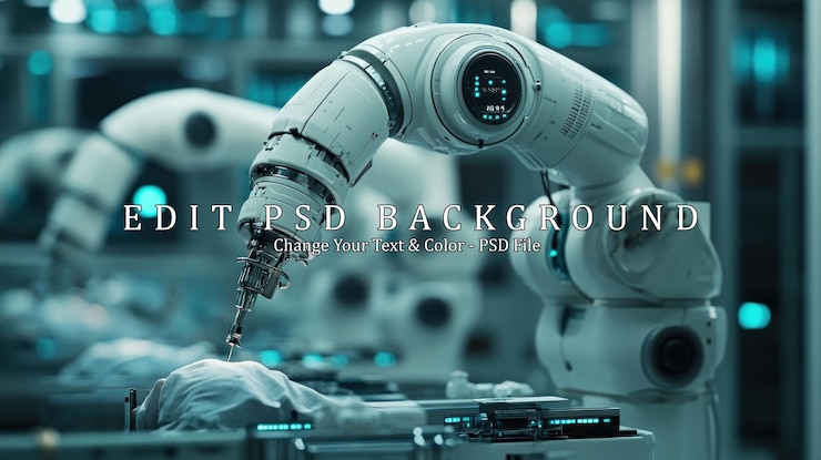 PSD industrial robotic arm in action