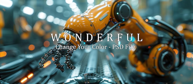PSD industrial robotic arm in action