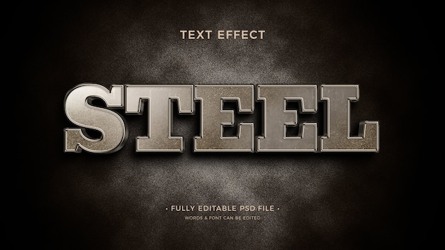 Industrial text effect