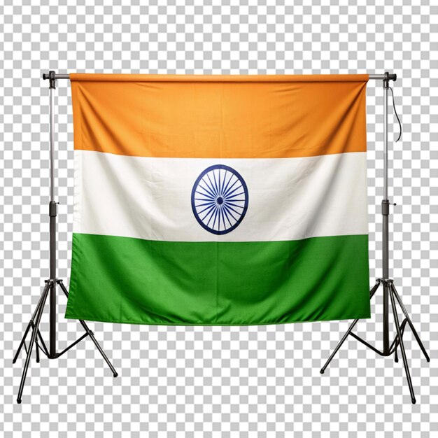 Indyjska Flaga Na Przezroczystym Tle