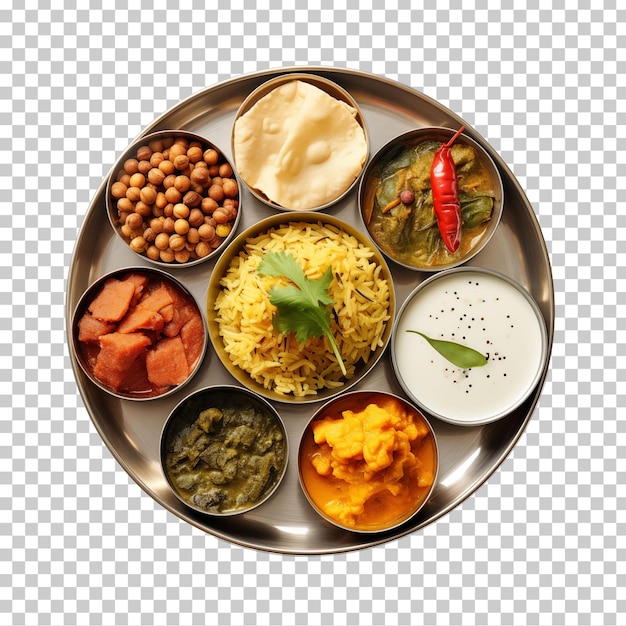 PSD indyjskie jedzenie indyjskie jedzenie thali północne indyjskie thali