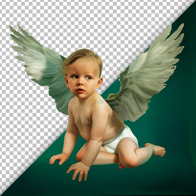 Infant seraph isolated on transparent background