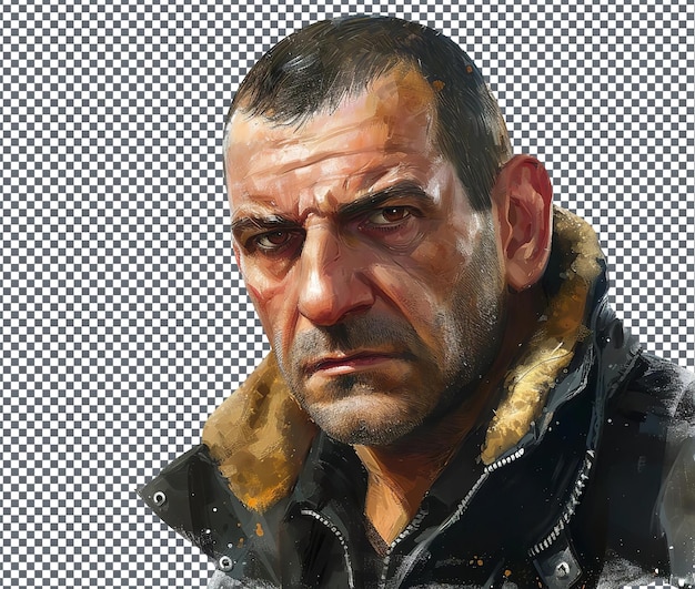 Inferior niko bellic grand theft isolato su uno sfondo trasparente