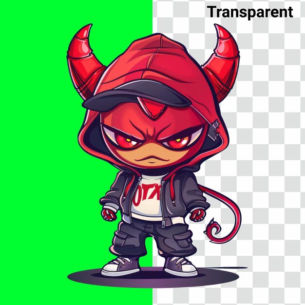 PSD inferno zainspirowało devil monster character design dla koszulki