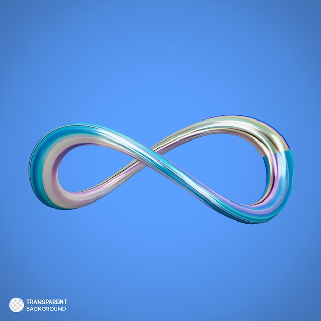 PSD infinity shape loop icon illustration