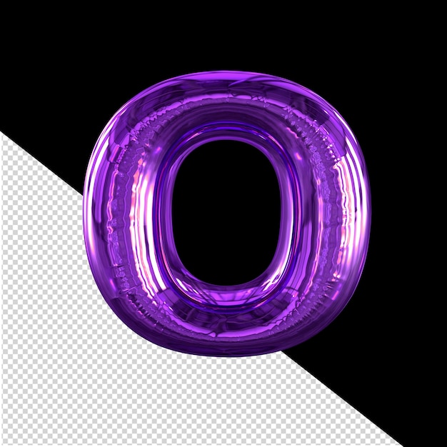 Inflatable 3d symbol letter o