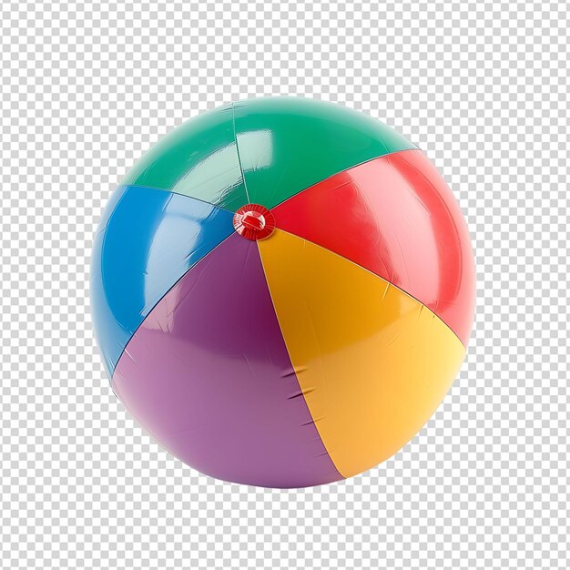 PSD Надувной пляжный мяч на изолированном фоне
