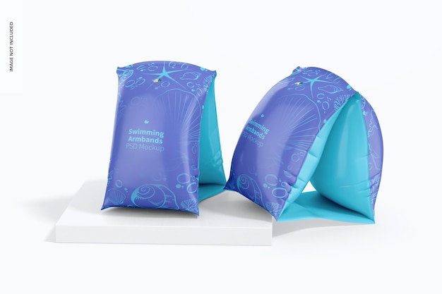Inflatable Swimming Armbands Mockup